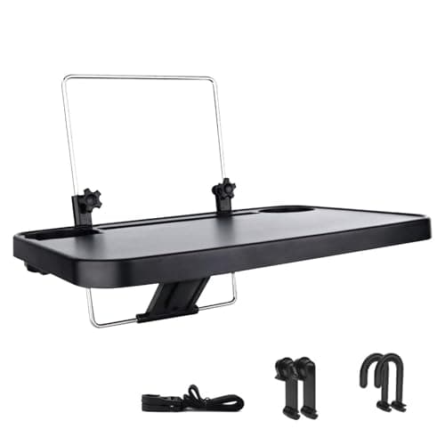 Steering Wheel Tray - Car Laptop Desk, Foldable Travel Table | Back Seat
