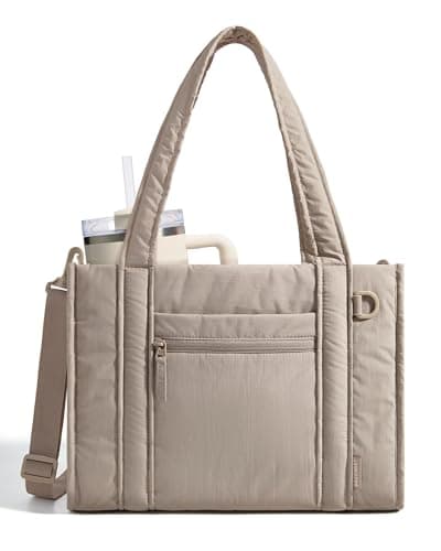 bagsmart Tote Bag for Women, 14/15.6 Inch Laptop Work Handbag with Zip