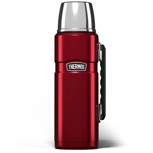 Thermos Stainless King Cranberry Red Drinks Flask (1.2L) 24h Hot | 24h Cold