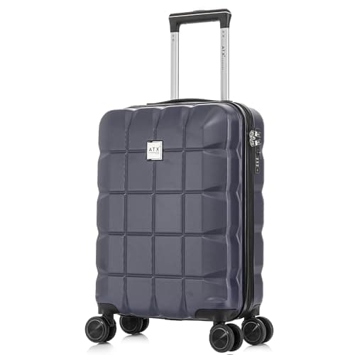 ATX Luggage 55x36x20cm Cabin Suitcase Super Lightweight Small Suitcase Approved for 100+ Airlines Including EasyJet, Ryanair, British Airways & Virgin Atlantic (Morrocan Blue, 21Inches, 33Liter)