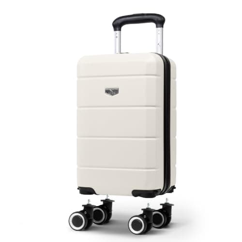 LUGG Jetset 40cm Suitcase 40x30x20cm, Ryanair Compatible Underseat Size, Hard Shell ABS, Spinner with Removable Wheels, Lightweight Travel Luggage, 1 Year Warranty