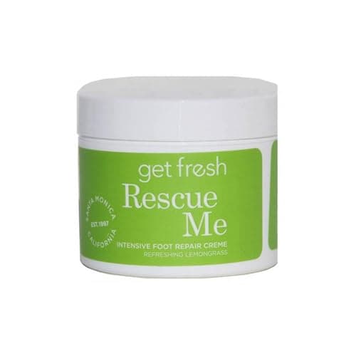 Intensive Foot Repair Cream For Cracked Heels And Dry Skin by Get Fresh Rescue Me Foot Moisturiser, Heel Balm for Callouses and Hard Skin Refreshing Lemongrass Travel Size 56g