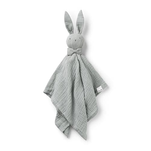 Elodie Details cozy Baby Comforter Cuddle Blanket Blinkie, essentials for Infant Babies and Toddlers, Newborn Gifts for Birthday Baby Shower in 100% Oeko-Tex Extra Soft Organic Cotton - Mineral Green