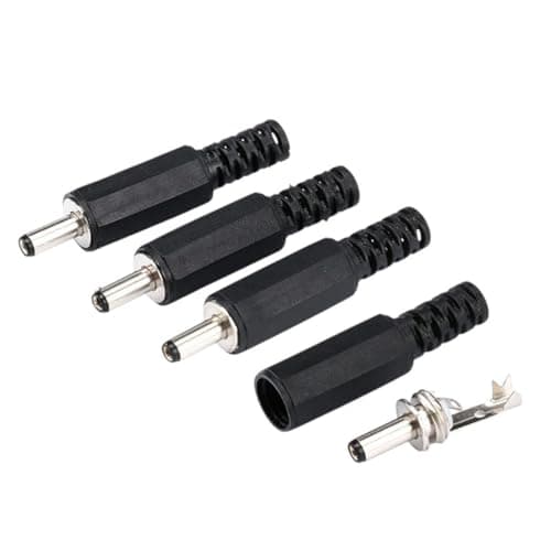 10PCS 3.5mm Black X 1.35mm Dc Power Male Plug Adapter New 2025 for Arrival High Reliable Electronic Component, Precision, Stable Performance