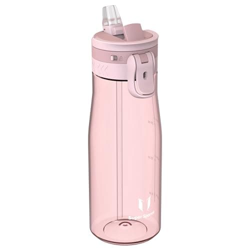 Sparrow Water Bottle 1L - One-Tap TouchFlow Water Bottles with Straw - Non-Toxic - BPA Free Tritan Bottles - Leak Proof & Sustainable Drinks Bottle for Sports, Outdoors