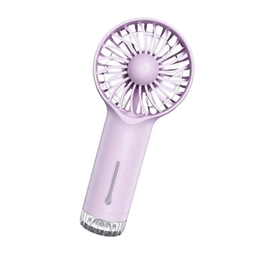 JytxhgzrVZ Portable Fan with Water Mist Spray, Mini USB Hand Fan Rechargeable, Fans Cooling Water Fan Handheld for Outdoor Indoor Summer Holiday Office, Travel Essentials (Purple B)