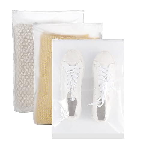 40 Pcs Clear Storage Bags, Reusable Travel Clothes Bags, 40 x 30 CM