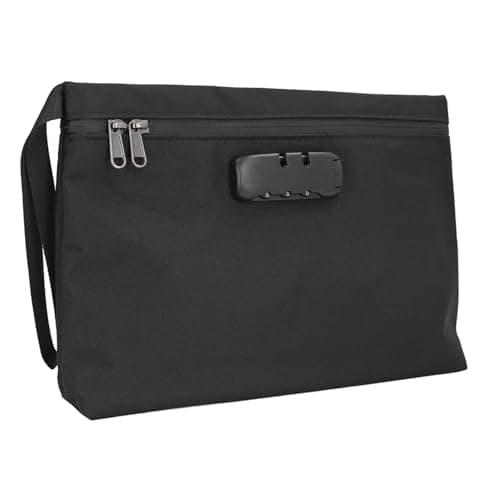Fdit Smell Proof Bag with Combination Lock, Activated Carbon Lining