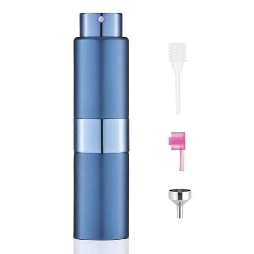 Toureal Travel Perfume Atomiser Refillable, 20ml Spray Bottle,Blue