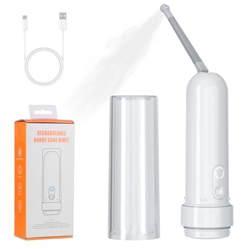 Rechargeable Portable Travel Bidet 180ML, IPX7 Waterproof Electric Bidet Sprayer with 3 Spraying Modes for Personal Hygiene Cleaning, Soothing Postnatal Care, Perineal & Hemorrhoid Treatment