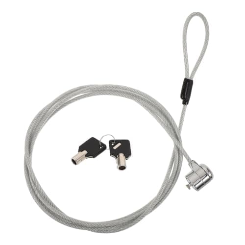BUTIFULSIC Laptop Security Cable Lock with Keys, 6.6ft Zinc Alloy Anti-theft Cable for Electronic Devices and Projectors, Lightweight and Pry-resistant Design for Business Travel and Work