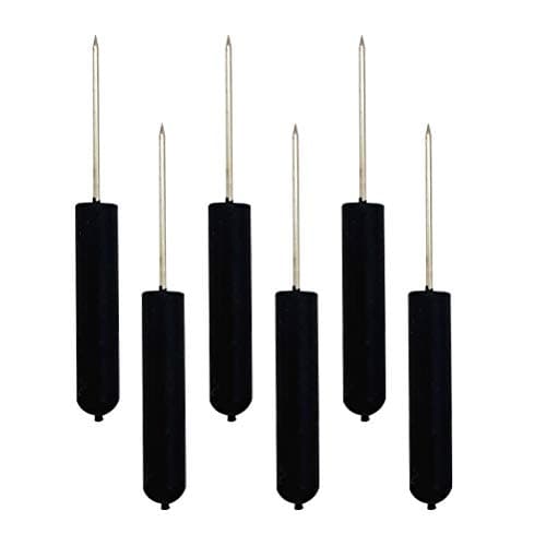 COHEALI 6 PCS Black Cylinder Head Push Pins for Travel Maps and Cork Bulletin Boards Lightweight Plastic Map Markers for Planning and Pinboard Use