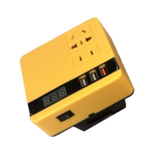 Friendly Battery Inverters Intelligent Voltages Converter Travel Power Adapter Innovative Battery Adapter for Home Overloading Protections Device