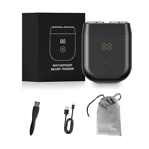 Electric Razor for Men Rechargeable Mini Beard Shaver Cordless Rotary Razor