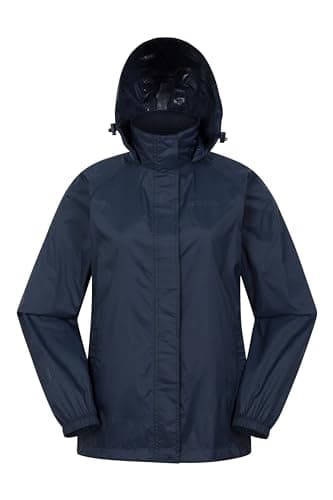 Mountain Warehouse Pakka Womens Waterproof Rain Jacket Navy 12