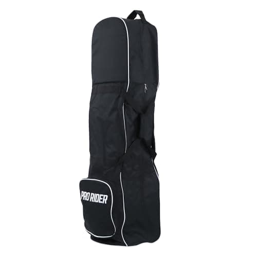 Pro Rider Golf Travel Flight Bag Cover with Wheels | Durable Padded Case for Clubs | Easy Carry or Wheeled Rolling