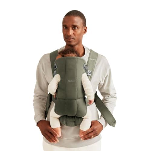 BabyBjörn Baby Carrier Mini, Woven, Dark Green