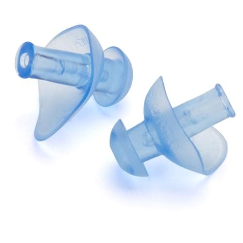 Speedo Unisex-Adult Ergo Swimming Earplug | Anti-Leak | Ear Protection Training Aids, Blue, One Size