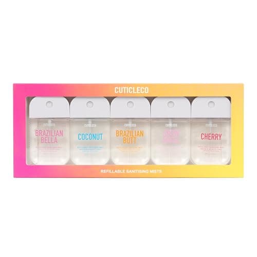 Hand Cleansing Spray Gift Set - 5x 50ml Mists, 70% Alcohol, Hydrating, Moisturising, Travel