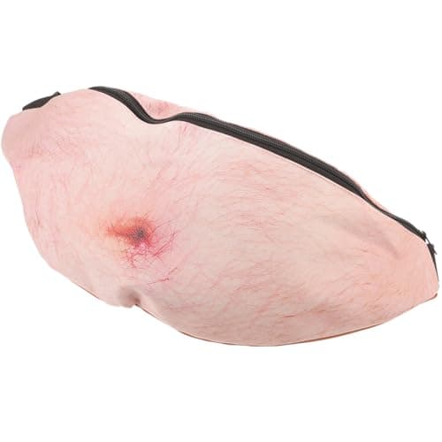 Unisex Anti Theft Waist Bag with Funny Belly Design for Travel