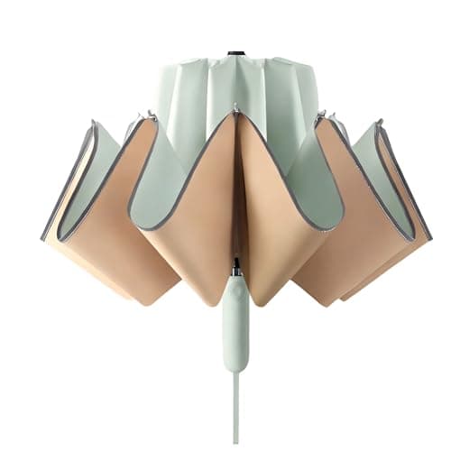 Windproof Strong Automatic Folding Travel Premium Large Umbrella for Rain
