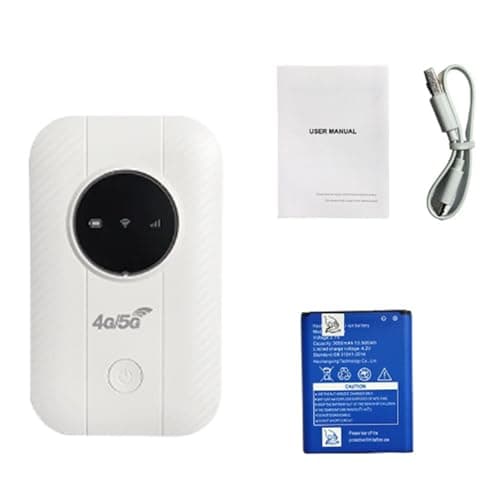 Aoresac 150Mbps 4G LTE WiFi Router, Satellite Connection, Pocket Mobile Hotspot for 10 Devices, Portable Wireless Internet with 3650mAh Battery, Travel, Work Remotely (EU)