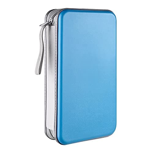 LIOVODE DVD Case, 96 Capacity CD Case Holder Organizer Disc Wallet for Car