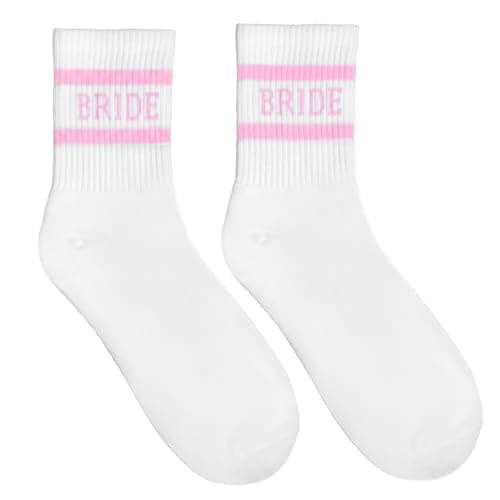 Mabor Bride Socks for Women, Something Pink Gift for Wedding