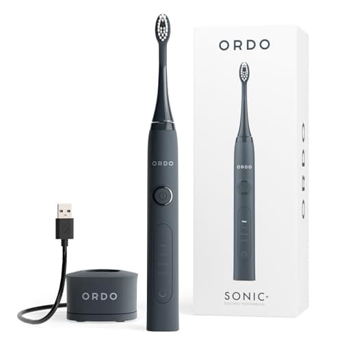 ORDO Sonic+ Electric Toothbrush for Adults, 4 Modes, Charcoal Grey