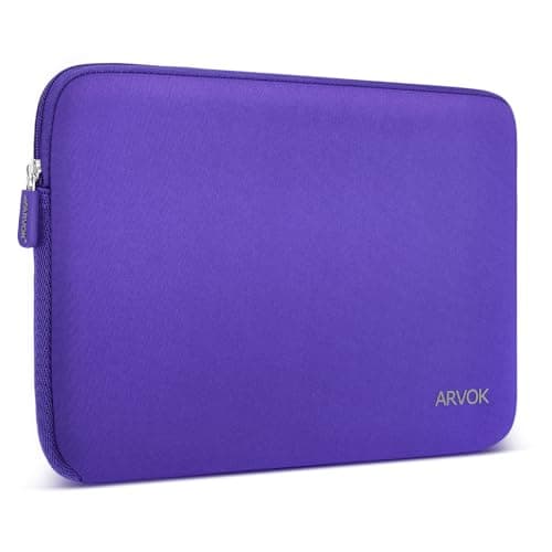 Arvok 13 13.3 14 Inch Laptop Sleeve Case for MacBook Pro/MacBook Air 13-14 inch, Water-Resistant Notebook Chromebook Computer Pouch, Carrying Bag Cover for HP/Dell/Lenovo/Asus/Acer