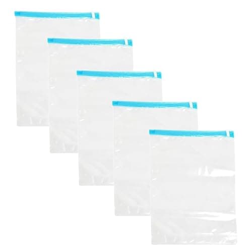 Roll up Compression Bags No Pump, No Vacuum Compression Bags, Space Saver Vacuum Storage Bag, No Need For Pump Roll-Up Air Removal for Luggage & Home Storage, Pack of 5 (50 * 70CM)