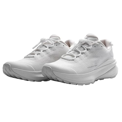 R4DICAL Carbon Plate Walking Shoes: 3-Layer Cushioning System | 2 Cushioning Foam Layers - Rocker Sole - Travel Long Walking Shoes, White Glacier, 9 UK