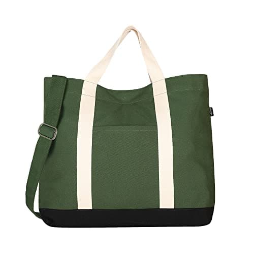 Eco Right Large Canvas Tote Bag for Men, Crossbody Tote Bags for Women for Work, Shopping & Beach