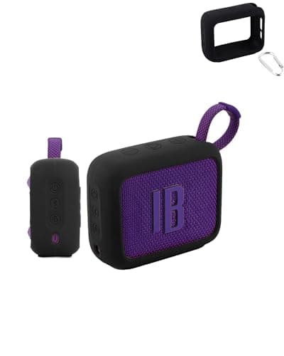 Protective Silicone Cover for JBL Go 4 Portable Bluetooth Speakers - Shockproof, Dustproof, and Waterproof for Worry-Free Use Anywhere,Black