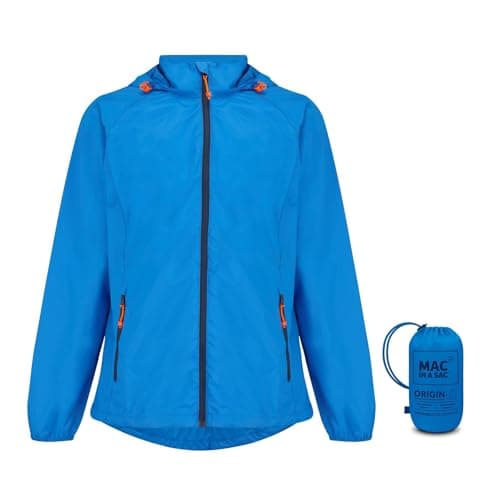 Mac in a Sac Origin II Waterproof Packable Jacket Unisex, Ocean Blue, S