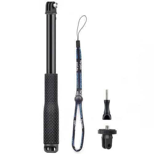 GEPULY Waterproof Selfie Stick for GoPro/DJI/Insta360/AKASO Action Cameras
