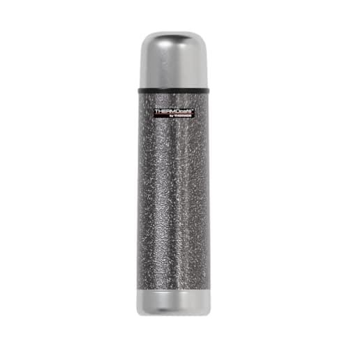 Thermos Stainless Steel Flask, Hammertone Grey, 1.0 L