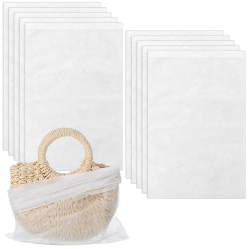Ouligay 10 PCS Dust Bags for Handbags 48x32cm Drawstring Purse Dust Bags Travel Bag Organizer for Handbag Storage, Shoe Travel Package Non-Woven Dust Cover for Purses Handbags Shoes Boots Purse