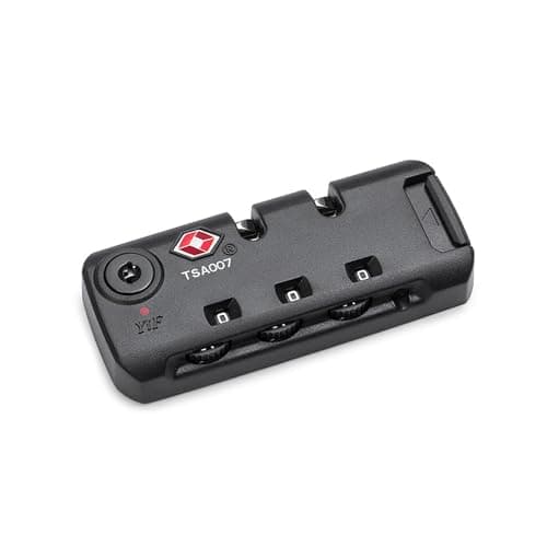 YUEHUA TSA Approved 3 Digit Combination Lock, Black Luggage Code Lock, Travel Zipper Lock
