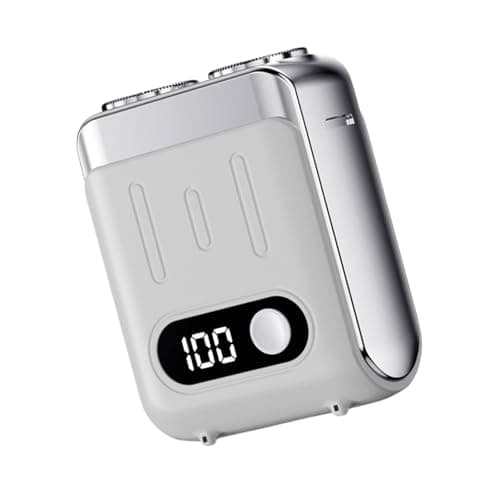Ksikdeg Portable Electric Shaver for Men Quiet Small Travel Trimmer with Digital Display Efficient Shaving Tool Travel