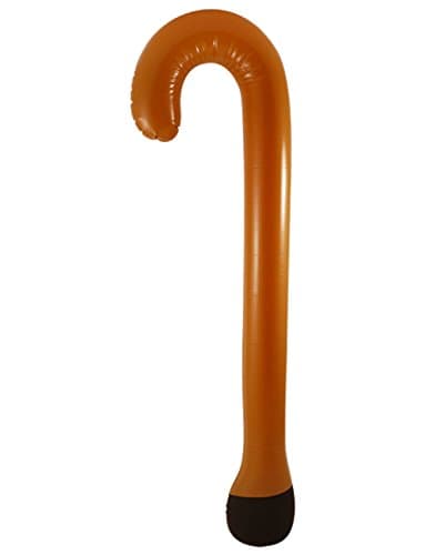 Henbrandt Inflatable Walking Stick 90cm Blow Up Walking Stick Joke Gift Birthday Retirement Old Age Pensioner Novelty Photo Booth Props Fancy Dress Accessory Party Decorations