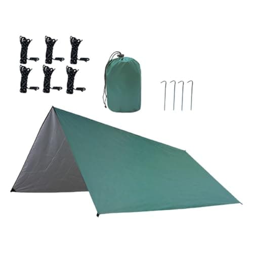 TOMETURE 1set Outdoor Travel Tent Person Camping Tarp Shelter UV Protection Lightweight Backpacker Sunshade for Hiking Picnic