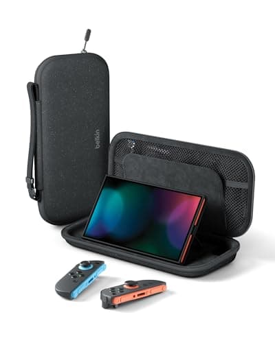 Belkin Gaming Nintendo Switch 2 Case Travel Bag with AirTag Holder - Black