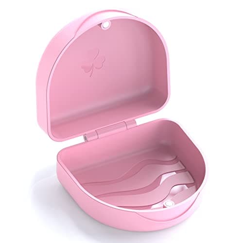 ARGOMAX Pink Magnetic Retainer Case and Denture Box for Aligners