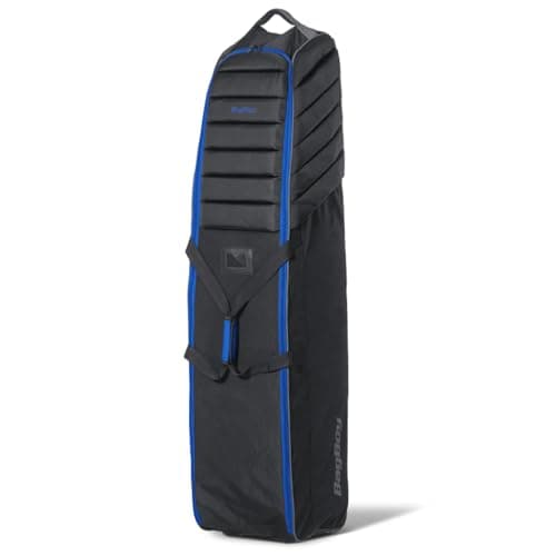 BagBoy T-720 Golf Travel Cover Bag Wheeled Flight Flight Case Club Protector, Black and Royal Blue