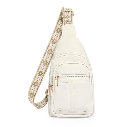 GAEKEAO Sling Bag for Women Crossbody Bags Fanny Pack Cross Body Bags Vegan Leather Chest Bag Travel Shoulder Belt Purse Backpack Gifts