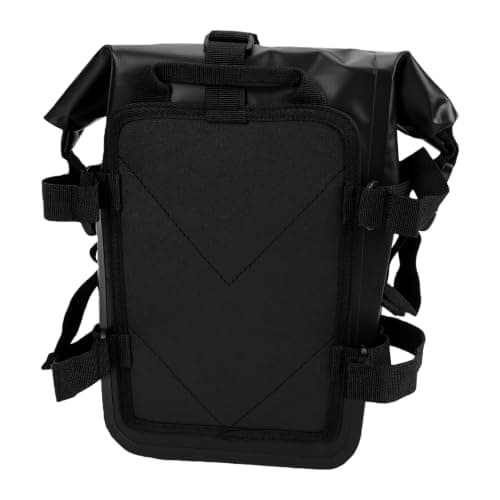 Ejoyous Motorcycle Crash Bar Bag 8L 840D TPU Storage (Black)