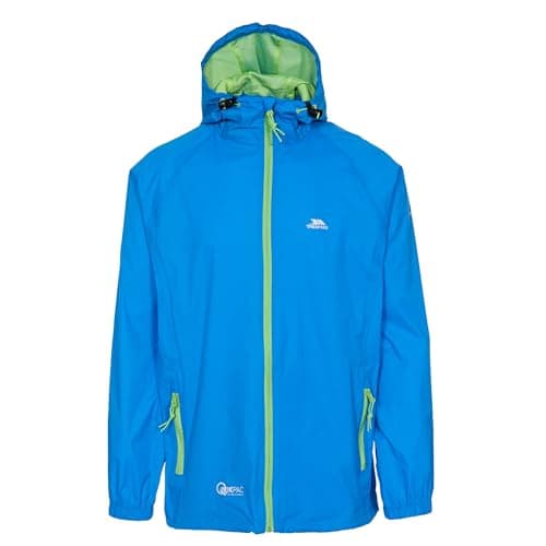 Trespass Adults Waterproof Jacket Packaway Lightweight Raincoat Qikpac