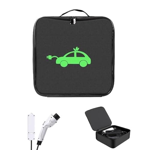 BOFYTR EV Charging Cable Bag, Electric Car Charger Cable Storage Bag, Portable Car Storage Organiser for Daily Commutes and Road Trips, Compact 32x32 Cm Design