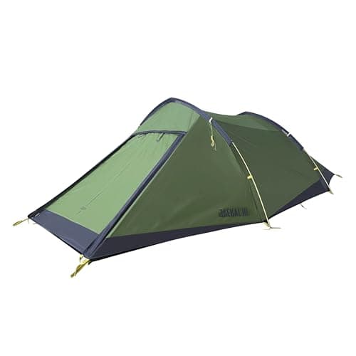 OEX Jackal III V3 3 Man Technical Tent with Porch Area, 3 Person, Compact Pack Size, Lightweight & Easy to Pitch in 5 minutes, Ideal for Backpacking, Hiking & Wild Camping, 5000mm HH (Green)